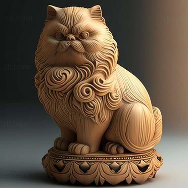 3D model Traditional Persian cat (STL)